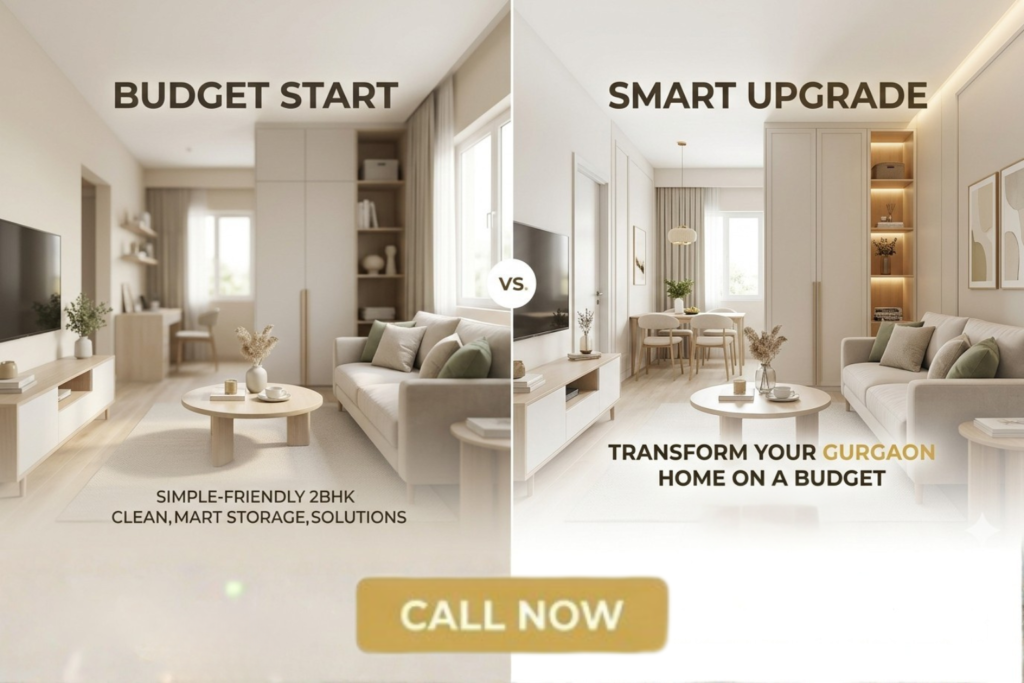 Budget vs Smart design Interior Designer in Gurgaon