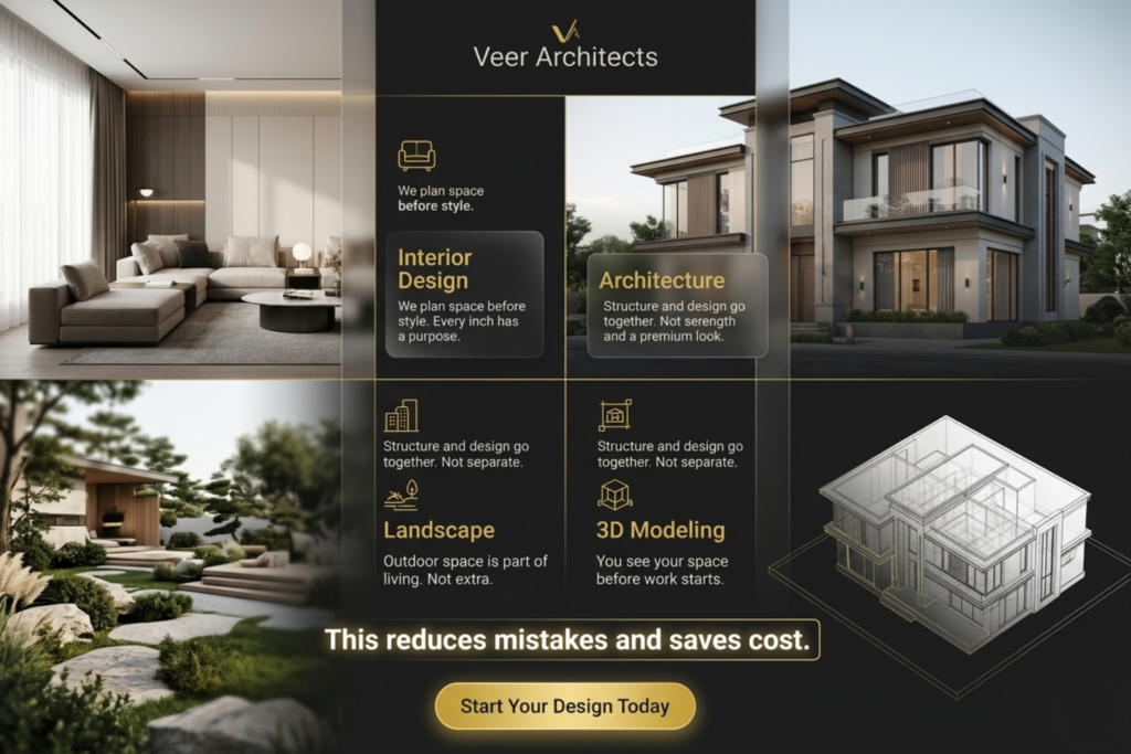 Veer Architects luxury infographic by Interior Designer in Gurgaon